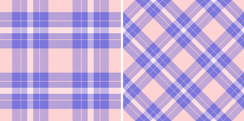 Seamless fabric texture of pattern background check with a tartan textile vector plaid.