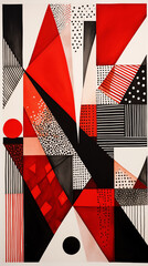 Abstract Image, Asymmetrical Geometric Figures, Pattern Style Texture, Wallpaper, Background, Cell Phone and Smartphone Case, Computer Screen, Cell Phone and Smartphone Screen, 9:16 Format - PNG