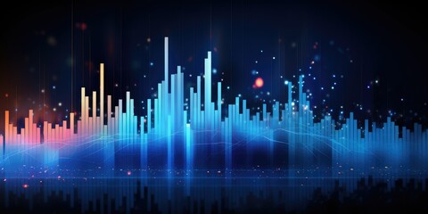 New age of data visualization. Data science and visual management design concept