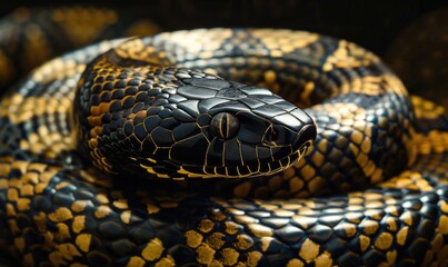 Obraz premium Closeup portrait of the snake