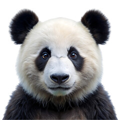 Fototapeta premium a panda poritrit on transparent background