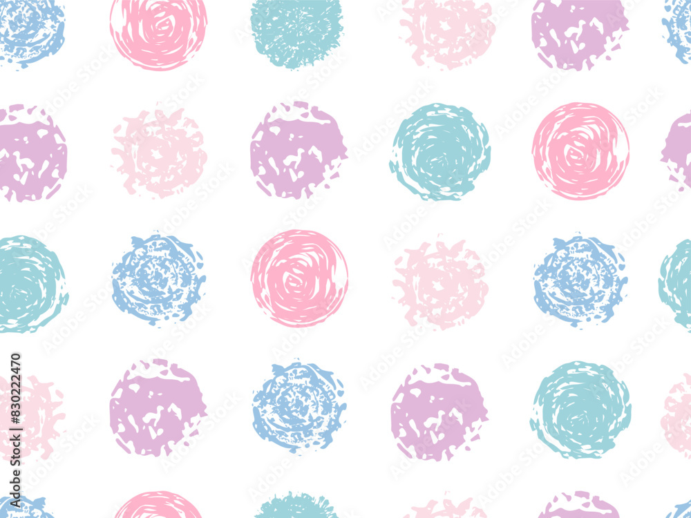 Poster seamless paint circles pattern. abstract circular multicolored shapes. . various blot spot backgroun