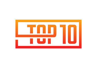 top 10 logos. rectangular top 10 concept. top 10 logos for the world of technology