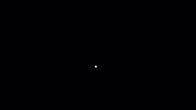 Hand drawn animated doodle of explosion. Video clip with alpha channel.