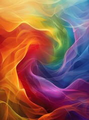 Obraz premium Silk Ribbons of Hope and Dreams