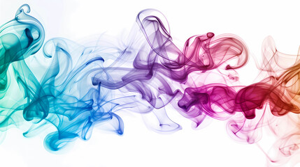 Spectral Elegance: Mesmerizing Colorful Smoke and Ink Patterns