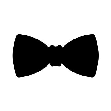 recommend clip art: bow tie silhouette on white background