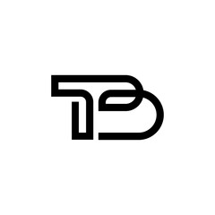 T and B Letters Logo Vector 003
