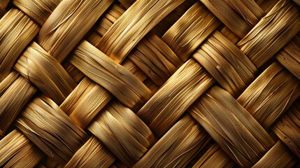 The image is a close-up of a finely woven straw mat with a smooth surface and a regular pattern.