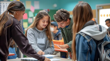 Students Classroom Interaction Group Discussion Educational Setting Peer Learning