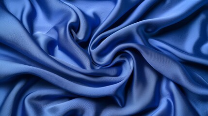 Obraz premium A tight shot of a blue fabric featuring thin lines at its base
