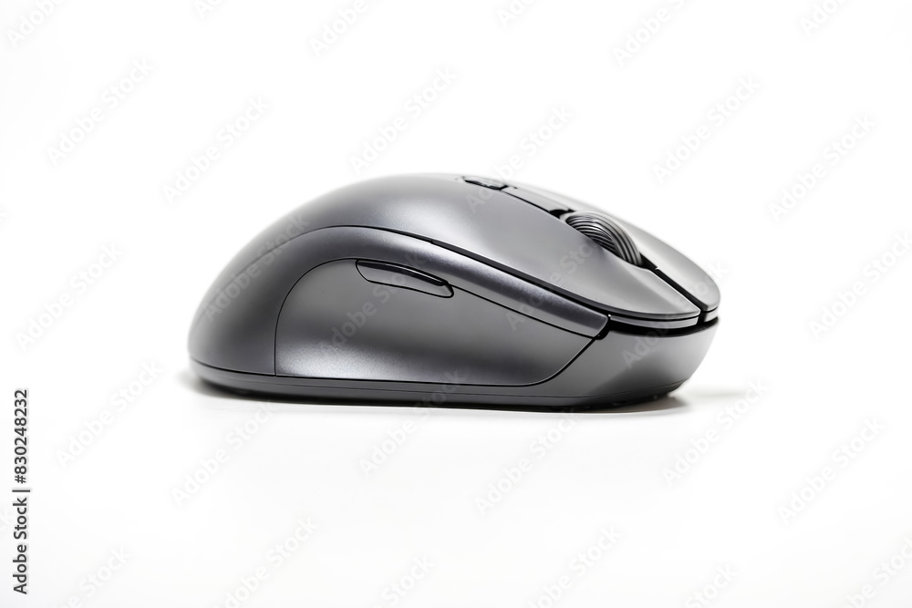 Poster wireless computer mouse isolated on white background