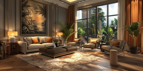 Modern and Luxurious Living Room Design