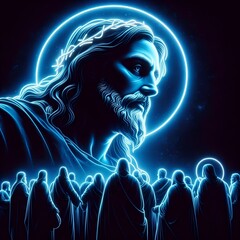 Fototapeta premium Jesus Speaks background