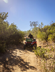 Off-road riding in the desert in Baja on ATVs.  © julie