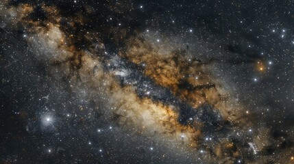 Fototapeta premium The nocturnal heavens patterns of stars celestial bodies