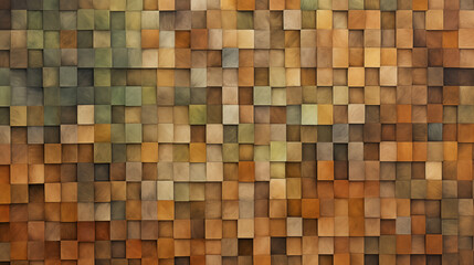 Abstract Image, Mosaic of Small Square Shapes, Pattern Style Texture, Wallpaper, Background, Cell Phone and Smartphone Cover, Computer Screen, Cell Phone and Smartphone Screen, 16:9 Format - PNG