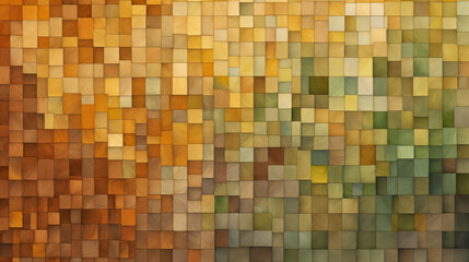 Abstract Image, Mosaic of Small Square Shapes, Pattern Style Texture, Wallpaper, Background, Cell Phone and Smartphone Cover, Computer Screen, Cell Phone and Smartphone Screen, 16:9 Format - PNG