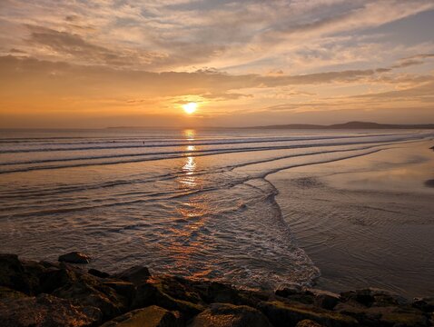 Sunset on Aberavon beach