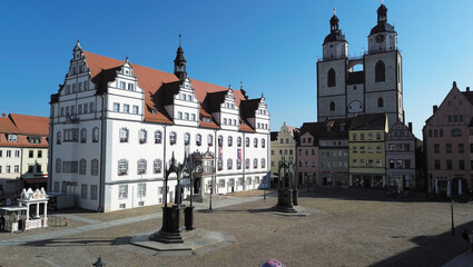 Obraz premium Der Wittenberger Markplatz