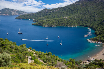 Sarsala Bay in Dalaman Town of Turkey