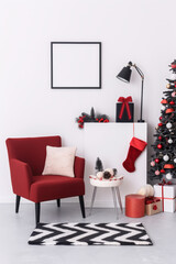 Christmas modern living room