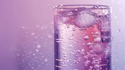 water drops cling to the glass's bottom