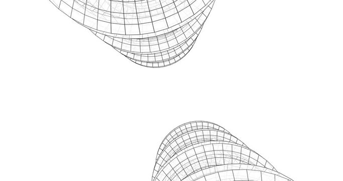 abstract architectural background 3d rendering
