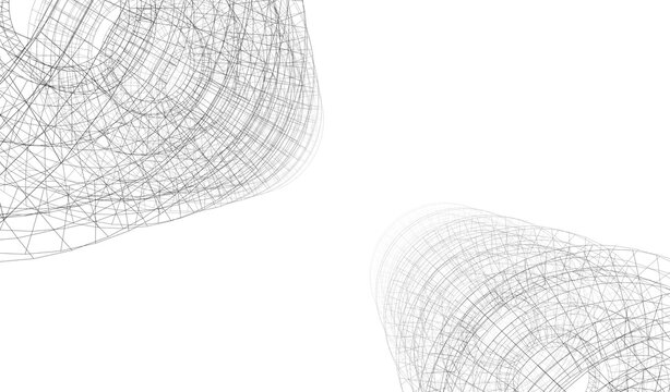 abstract architectural background 3d rendering
