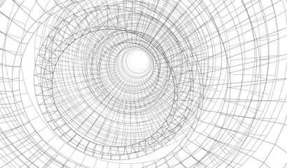 abstract architectural background 3d rendering