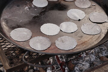 tortillas in pan