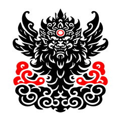 Singo Barong Wayang Jawa Indonesian Mythology