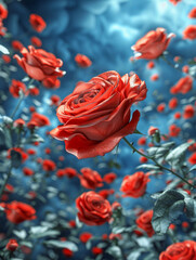 Roses, print wallpaper designs, covers, wall art, greeting cards, wedding cards, invitations