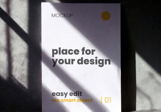 Dramatic Light Poster Frame Mockup 09 Generative Ai