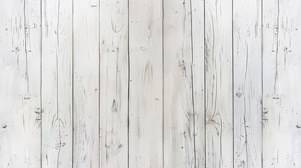 Rustic White Wooden Planks Background, Generative AI
