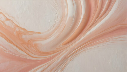 Marble swirls with peach and white tones