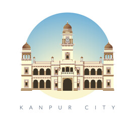 Kanpur Sangrahalaya - Kanpur Museum - Uttar Pradesh - Stock Illustration