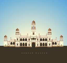 Kanpur Sangrahalaya - Kanpur Museum - Uttar Pradesh - Stock Illustration