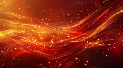 Elegant gradient background: golden yellow to deep red flowing patterns backdrop