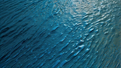 Rippled water surface in shades of blue