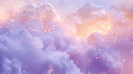 Serene backdrop: lavender amber cloud textures backdrop