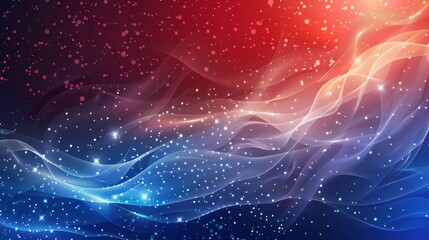 Obraz premium Gradient transition from red to blue with intricate patterns backdrop