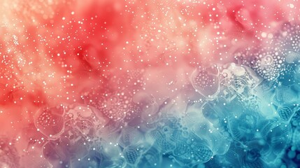 Obraz premium Bold abstract backdrop: vibrant red soft azure intricate patterns gentle dots Independence Day excitement backdrop