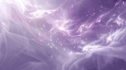 Obraz premium Soft white deep plum tones cloud-like patterns glowing stars dreamy festive mood backdrop