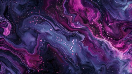 Obraz premium Bright periwinkle and rich maroon blend with marbled textures backdrop