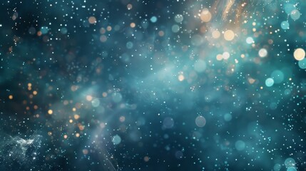 Obraz premium Captivating Friendship Day: indigo turquoise light trails backdrop