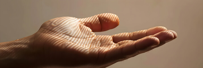 Detailed Close-Up of Human Fingers Highlighting Fingerprint Patterns and Skin Texture