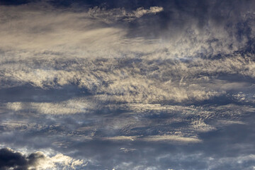 Obraz premium metalic colorise clouds in beautiful sky