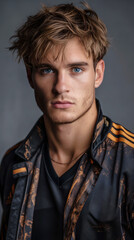 Obraz premium portrait of a young handsome sportsman in jersey