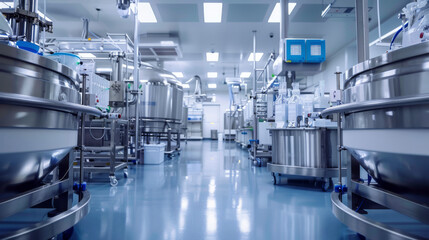 High-Tech Industrial Laboratory with Advanced Equipment.